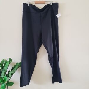 Faahion To Figure Active BNWT High Rise Lattice Back Legging - Black Size 2